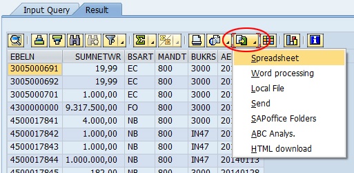 SAP Export to Excel SAP Export To Excel