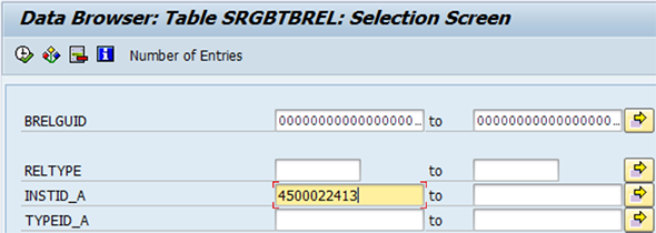 SRGBTBREL Connection In Gos