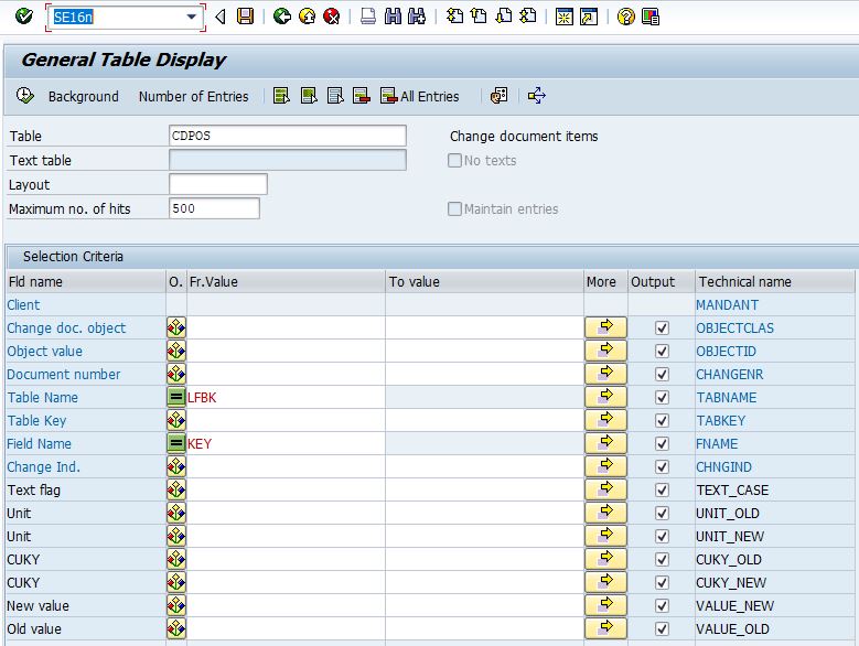 Cdpos Lfbk Sap
