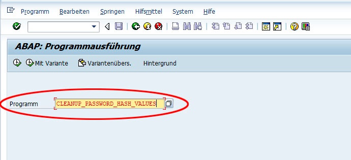 Cleanup Password Hash